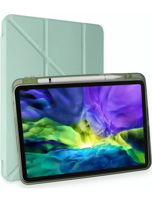 Mey İthalat Bfs  iPad Air 4 10.9 Kılıf Kalemlikli Mars Tablet Kılıfı - Açık Yeşil