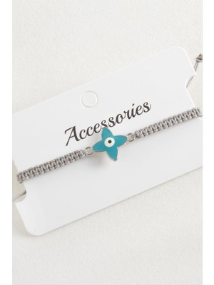 DS LLC Çiçek Nazar Makrome Örgülü Bileklik DLLSRSBJ34