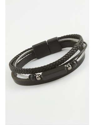 DS LLC Mıknatıslı Orjinal Deri Bileklik DLLSRSBJ34