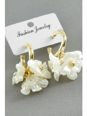 DS LLC Papatya Inci Küpe DLLSRSBJ34