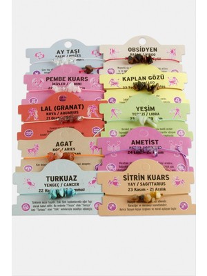 DS LLC Kırık Doğaltaşlı Ip Bileklik DLLSRSBJ34