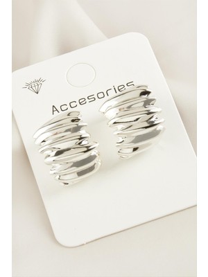 DS LLC Burgulu Yeni Sezon Metal Küpe DLLSRSBJ34