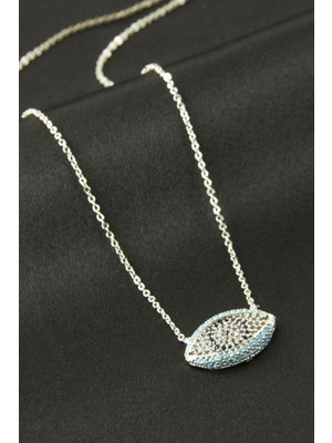 DS LLC Göz Zirkon Taşlı Kolye DLLSRSBJ34