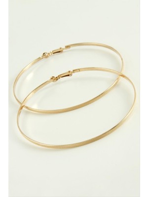 DS LLC Noktalı Metal Halka Küpe 9-10 cm DLLSRSBJ34