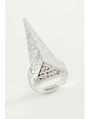 DS LLC Piramit Metal Yüzük DLLSRSBJ34