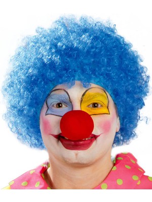 DS LLC Ieg™ Mavi Renk Kıvırcık Afro Palyaço Seti DCLLS-RSTK345