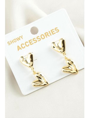 DS LLC Kalp Trend Metal Küpe DLLSRSBJ34