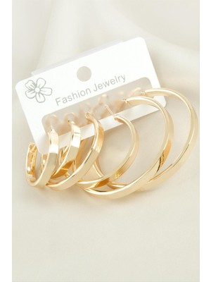 DS LLC 6 Adet Ezme Halka Küpe DLLSRSBJ34