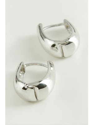 DS LLC Oval Trend Metal Küpe DLLSRSBJ34