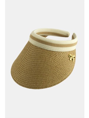 DS LLC Fiyong Kasketli Hasır Plaj Şapkası DLLSRSBJ34
