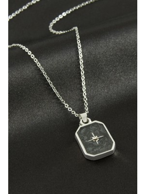 DS LLC Yıldız Mineli Kolye DLLSRSBJ34