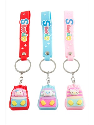 DS LLC Sırt Çantası Çzgflm Karakteri Silikon Anahtarlık DLLSRSBJ34