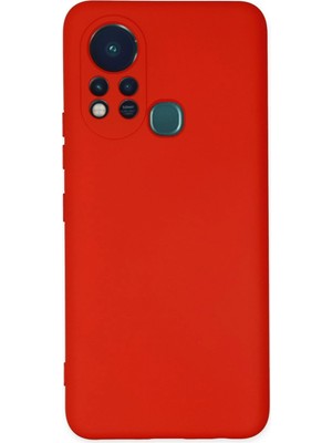 Mey İthalat Bfs  Infinix Hot 11S Kılıf Nano Içi Kadife Silikon - Kırmızı