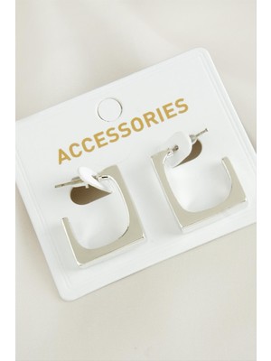 DS LLC Kare Yeni Sezon Metal Küpe DLLSRSBJ34