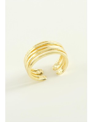 DS LLC Çift Sıra Metal Yüzük DLLSRSBJ34