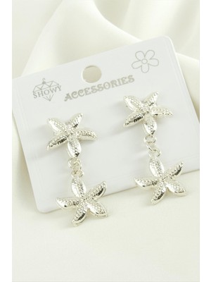 DS LLC Deniz Yıldızı Trend Metal Küpe DLLSRSBJ34