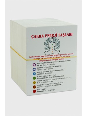 DS LLC 3'lü Çakra Enerji Taşları Bileklik Kartı DLLSRSBJ34