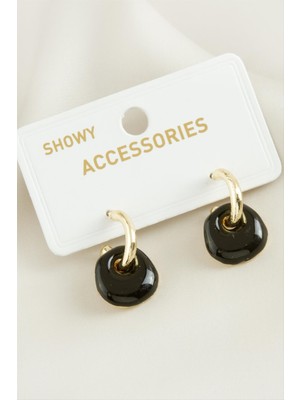 DS LLC Yuvarlak Trend Mineli Küpe DLLSRSBJ34