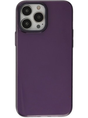 Mey İthalat Bfs  iPhone 13 Pro Max Kılıf Anka Pc Sert Metal Kapak - Mor