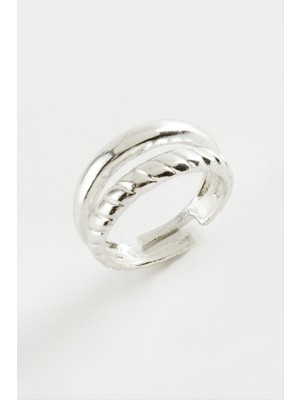 DS LLC Burgulu Metal Yüzük DLLSRSBJ34