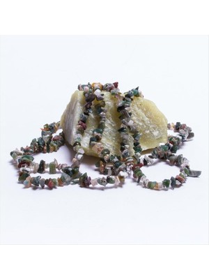 DS LLC Kırık Hint Akiği Doğal Taş DLLSRSBJ34