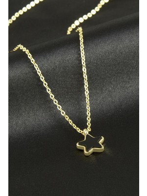 DS LLC Yıldız Polyester Kolye DLLSRSBJ34