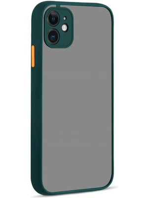 Mey İthalat Bfs  iPhone 12 Kılıf Montreal Silikon Kapak - Yeşil