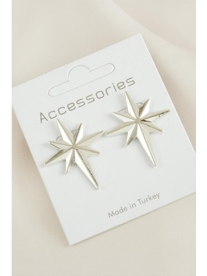 DS LLC Yıldız Yeni Sezon Metal Küpe DLLSRSBJ34