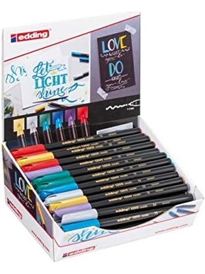 Skygo Edding 4 – 51151 Keçeli Ekran 1200 Metalik Pen, 50 Parça, Karton