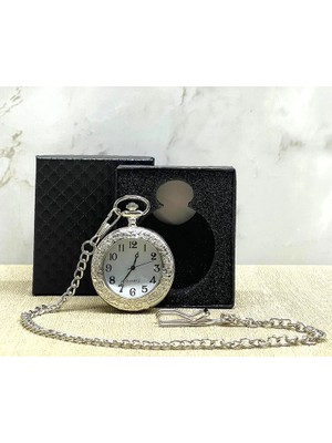 DS LLC Ieg ™ Özel Kutulu Gümüş Köstekli Saat ALK4686 DSLLCRS-IEGK34