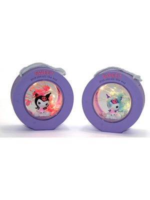 DS LLC Ieg™ Polyester Kuromi Masa Üstü Lamba Model 2  DCLLS-RSTK345