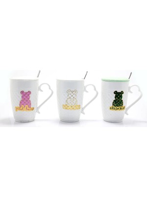 DS LLC Ieg ™ Ayıcık Tasarımlı Porselen Kupa Bardak DSLLCRS-IEGK34