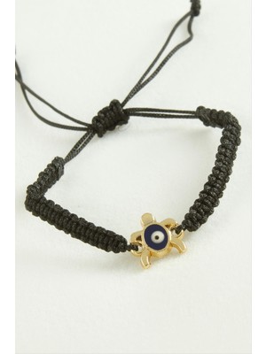 DS LLC Kaplumbağa Makrome Ip Bileklik DLLSRSBJ34