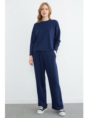 FullaModa Basic Uzun Kollu Modal 2 Li Takım