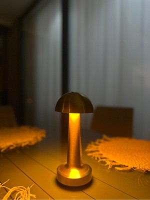 Normadia Şarjlı Dokunmatik LED Mantar Masa Lambası, Şık ve Pratik Aydınlatma