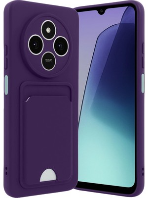 Mey İthalat Bfs  Xiaomi Redmi 14C Kelvin Kartvizitli Silikon - Derin Mor