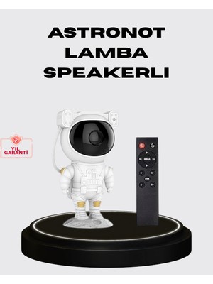 DS LLC Ieg ™ 8 Efektli Astronot Galaxy Projektör Uzaktan Kumandalı LED Gece Lambası DSLLCRS-IEGK34