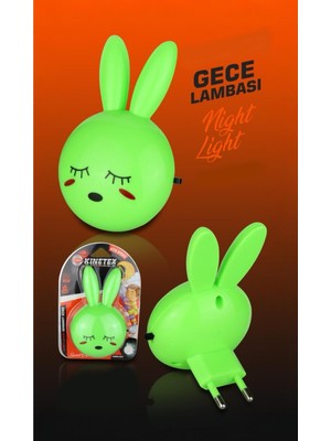 Normadia Sevimli Tavşan Model Gece Lambası, Aç-Kapa Anahtarlı, KTX-2525