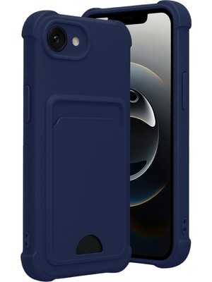 Mey İthalat Bfs  Apple iPhone 16E Kelvin Kartvizitli Silikon - Lacivert