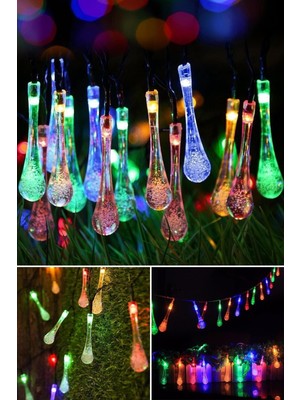 Normadia Renkli 50 Ledli Güneş Enerjili Esnek Şerit Işık