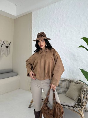 Famoda Süet Apoletli Bomber Ceket