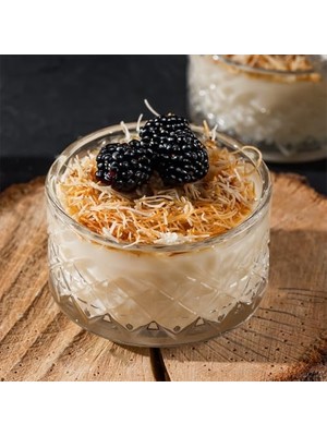 Skygo Te-10 Cam Kase Puding Tatlı ve Dondurma Kasesi 6'lı Kase Seti Dondurma Çerez Kasesi