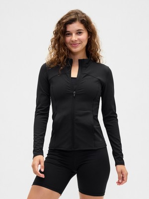 Gap Kadın Siyah Gapfit Recycled Stüdyo Ceket