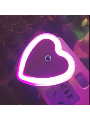 Normadia Kalp Şeklinde LED Gece Lambası, Tatlı ve Sıcak Atmosfer Yaratır