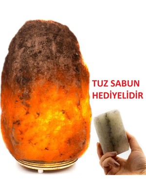Normadia Doğal Çankırı Kaya Tuzu Lambası 3-4 Kg, Sağlıklı ve Şık Dekorasyon
