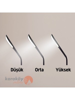 Normadia 5V USB Okuma Lambası, 3 Modlu Beyaz Işık ile Şık ve Pratik Kullanım