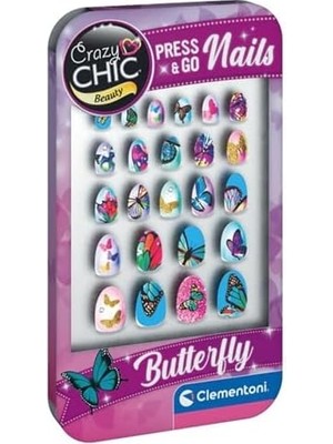 Skygo Crazy Chic Tak ve Git Tırnaklar Kelebek