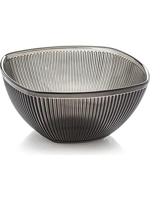 Skygo Barok Kare Salata Kasesi Büyük Füme