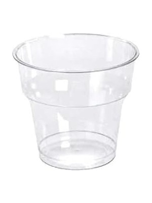 Skygo Poppy Şeffaf Plastik Kristal Bardak - 180 Cc. - 180 Ml. - 25 Adetlik 1 Paket