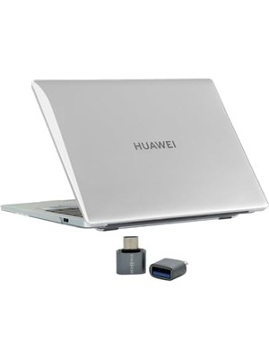 Skygo Matebook D16 2022-2023 Kılıf Uyumlu Kristal Parlak Şeffaf Sert Hard Ince Hafif Çizilme Koruma 16 Inç Şeffaf